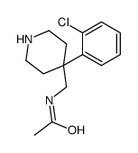 N-[[4-(2-chlorophenyl)piperidin-4-yl]methyl]acetamide Structure