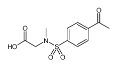 Glycine, N-[(4-acetylphenyl)sulfonyl]-N-methyl结构式