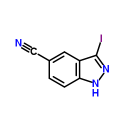 3-Iodo-1H-indazole-5-carbonitrile structure