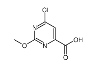 6-chloro-2-methoxypyrimidine-4-carboxylic acid structure