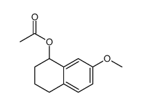 1-Naphthalenol, 1,2,3,4-tetrahydro-7-methoxy-, 1-acetate Structure