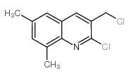 2-chloro-3-(chloromethyl)-6,8-dimethylquinoline结构式