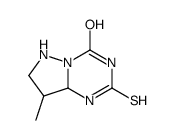 8-methyl-2-sulfanylidene-6,7,8,8a-tetrahydro-1H-pyrazolo[1,5-a][1,3,5]triazin-4-one Structure