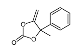 4-methyl-5-methylidene-4-phenyl-1,3-dioxolan-2-one Structure