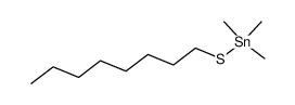 Trimethyl-octylmercapto-zinn Structure