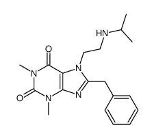 8-benzyl-7-(2-isopropylamino-ethyl)-1,3-dimethyl-3,7-dihydro-purine-2,6-dione Structure