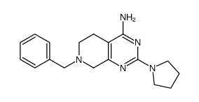 4-amino-7-benzyl-2-pyrrolidin-1-yl-5,6,7,8-tetrahydropyrido[3,4-d]pyrimidine Structure