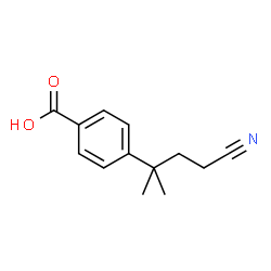 4-(4-cyano-2-methylbutan-2-yl)benzoic acid Structure