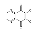 6,7-dichloroquinoxaline-5,8-dione结构式