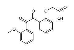 2-[2-[2-(2-methoxyphenyl)-2-oxoacetyl]phenoxy]acetic acid Structure