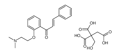 CHALCONE, 2-(2-DIMETHYLAMINOETHOXY)-, CITRATE structure