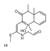 2-[[(E)-2-(1,3-dihydroxy-1,4,4a-trimethyl-4,8a-dihydroquinolin-1-ium-2-yl)-1-methylsulfanylethenyl]amino]acetaldehyde,iodide结构式