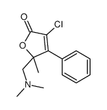 3-chloro-5-(dimethylaminomethyl)-5-methyl-4-phenyl-furan-2-one Structure