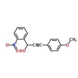 3-(4-Methoxyphenyl)-1-(2-nitrophenyl)-2-propyn-1-ol Structure