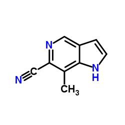 1H-Pyrrolo[3,2-c]pyridine-6-carbonitrile, 7-Methyl- Structure