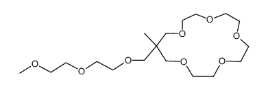 15-[2-(2-Methoxy-ethoxy)-ethoxymethyl]-15-methyl-1,4,7,10,13-pentaoxa-cyclohexadecane Structure