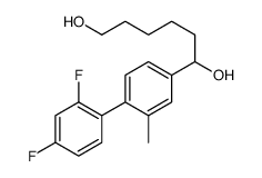 1-[4-(2,4-difluorophenyl)-3-methylphenyl]hexane-1,6-diol结构式