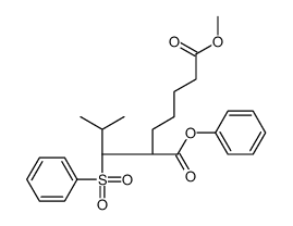 7-O-methyl 1-O-phenyl (2R)-2-[(1R)-1-(benzenesulfonyl)-2-methylpropyl]heptanedioate Structure