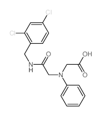 [{2-[(2,4-Dichlorobenzyl)amino]-2-oxoethyl}(phenyl)amino]acetic acid Structure