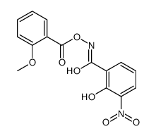 [(2-hydroxy-3-nitrobenzoyl)amino] 2-methoxybenzoate结构式