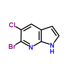 6-Bromo-5-chloro-7-azaindole Structure