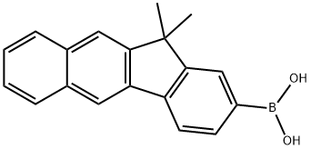 11,11-Dimethyl-11H-benzo[b]fluoren-2-yl)boronic acid Structure