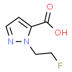 1-(2-Fluoroethyl)-1H-pyrazole-5-carboxylic acid structure