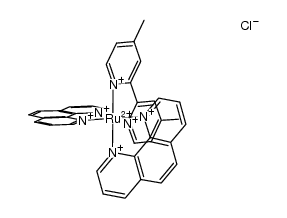 {bis(1,10-phenanthroline)(4,4'-dimethyl-2,2'-bipyridine)ruthenium(II)}Cl2 Structure