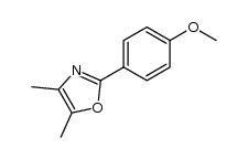 2-(4-methoxy-phenyl)-4,5-dimethyl-oxazole Structure