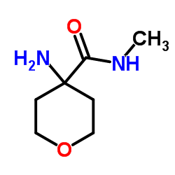 4-Amino-N-methyltetrahydro-2H-pyran-4-carboxamide structure