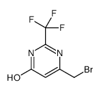 6-(BROMOMETHYL)-2-(TRIFLUOROMETHYL)PYRIMIDIN-4-OL结构式