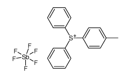 (4-methylphenyl)diphenylsulfonium hexafluoroantimonate Structure