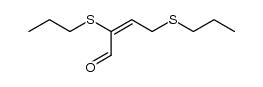 2,4-Bis(propylthio)but-2-enal Structure