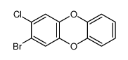 2-bromo-3-chlorodibenzo-p-dioxin结构式