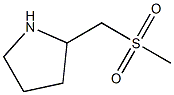 2-((methylsulfonyl)methyl)pyrrolidine Structure