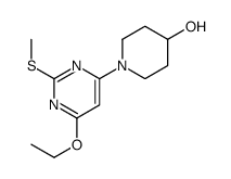 1-(6-Ethoxy-2-Methylsulfanyl-pyrimidin-4-yl)-piperidin-4-ol structure