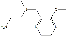 N1-((3-methoxypyrazin-2-yl)methyl)-N1-methylethane-1,2-diamine结构式