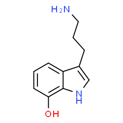 1H-Indol-7-ol, 3-(3-aminopropyl)- structure