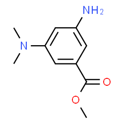 Benzoic acid, 3-amino-5-(dimethylamino)-, methyl ester (9CI) Structure