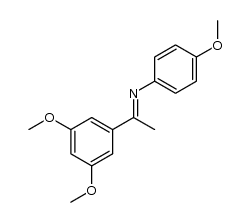 N-(1-(3,5-dimethoxyphenyl)ethylidene)-4-methoxyaniline结构式