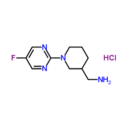 1-[1-(5-Fluoro-2-pyrimidinyl)-3-piperidinyl]methanamine hydrochloride (1:1)图片