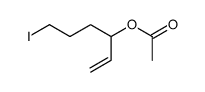 3-acetoxy-6-iodo-1-hexene Structure