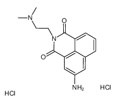 5-amino-2-[2-(dimethylamino)ethyl]benzo[de]isoquinoline-1,3-dione,dihydrochloride Structure