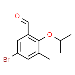 5-Bromo-3-methyl-2-(propan-2-yloxy)benzaldehyde结构式