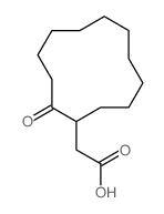 Cyclododecaneaceticacid, 2-oxo- Structure