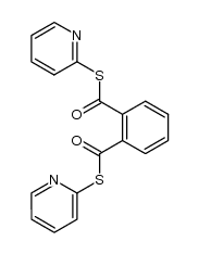 benzene-1,2-dicarbothioic acid di(S-pyridin-2-yl) ester Structure