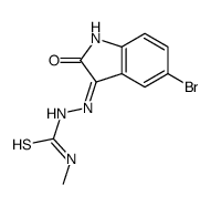 1-[(5-bromo-2-oxoindol-3-yl)amino]-3-methylthiourea Structure