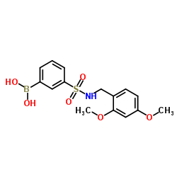 (3-(N-(2,4-dimethoxybenzyl)sulfamoyl)phenyl)boronic acid Structure