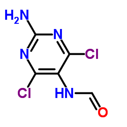 N-(2-Amino-4,6-dichloro-5-pyrimidinyl)formamide Structure