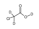 CHLOROACETIC ACID-D3 Structure